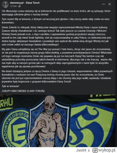 Jax89 - KIBICE ELANY WYDALI OŚWIEDCZENIE - info z fejsa ich profilu 

#famemma #clout...