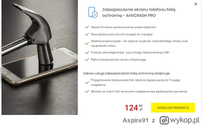 Aspire91 - @cutecatboy chodzi o folię - mają jakieś ultra drogie za 125 PLN i ona ma ...