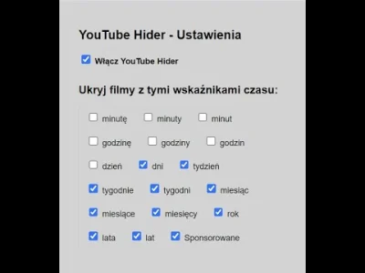 makrofag74 - @makrofag74: Polecam jeszcze Youtube Hider (nowa wersja)-wtyczka do filt...