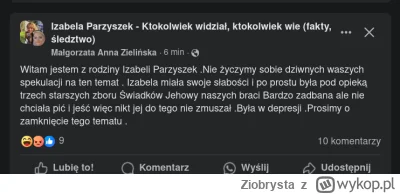 Ziobrysta - Każda religia to zasrany rak.
#izabelaa4 #izabelaparzyszek