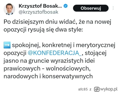 afc85 - bosak żałosny pajacu, nie uciekaj, poopowiadaj więcej o "spokojnej, konkretne...