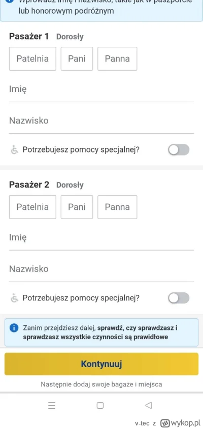 v-tec - Robisz rezerwację na Ryanair i możesz się identyfikować jako "Patelnia" xD

S...