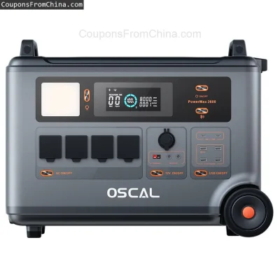 n____S - ❗ OSCAL PowerMax 3600 Power Station LifePO4 3600W [EU]
〽️ Cena: 1578.99 USD ...