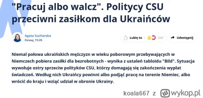 koala667 - A mieli budować gospodarkę i pracować na emerytury ;)

#ukraina #niemcy #p...