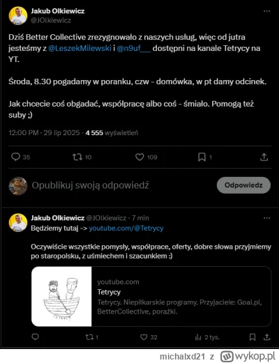 michalxd21 - O cholera, jedyni kompetentni dziennikarze od najlepszej ligi świata bez...