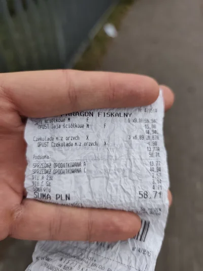 aa-aa - 60 zwykłych jajek m, 3 najtańsze czekolady, normalna cena- ponad 80 zł 
#ziel...