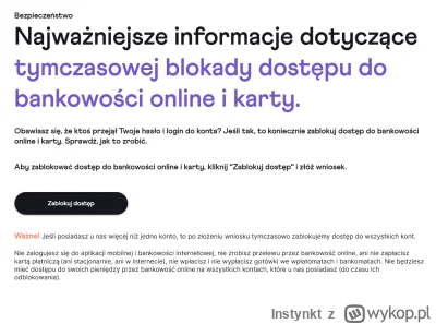 Instynkt - Czy jeśli zablokuję czasowo dostęp do konta to przelew oczekujący sepa z p...