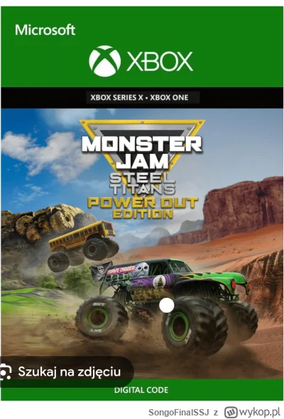 SongoFinalSSJ - Siemano mam kod na gre Monster Jam Steel Titan AR na Xboxa. Szukalem ...