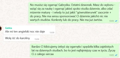 monalisssa - @fuji: Moja dzisiejsza rozmowa z córką :) Liceum 3kl. Bardzo podobne mia...