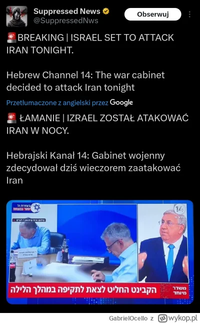 GabrielOcello - #iran #izrael #wojna