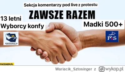 Wariacik_Sztosinger - Komentarze pod streamami z protestu to jest jakies pojednanie g...
