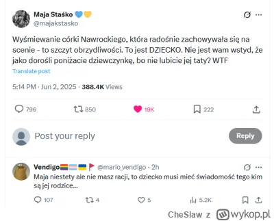 CheSlaw - @badreligion66 Maja Staśko też to sobie wymyśliła, PISiorka jedna XD