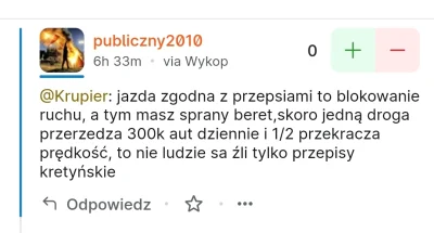 Krupier - >a w ogóle to kierująca seatem powinna jechać szybciej bo tamowała ruch.

@...