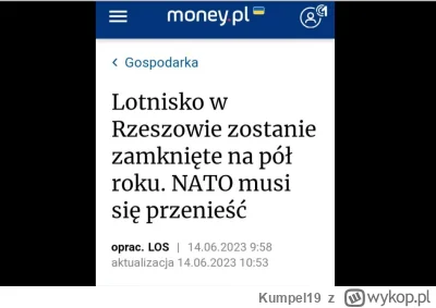 Kumpel19 - Na mniej więcej pół roku rzeszowskie lotnisko będzie zamknięte.

Tamtejszy...