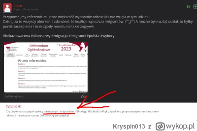 Kryspin013 - >@Kryspin013: Gdzie ja ci straszyłem imigrantami?
Przecież to ty tutaj s...