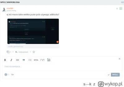s.....k - Masz 5 komentarzy a nie widać żadnego. Super partia...