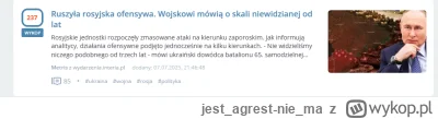 jestagrest-niema - ciekawe jak tam wielka rosyjska ofensywa której świat od lat nie w...