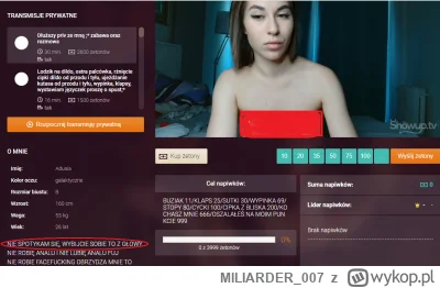 MILIARDER_007 - Ada wciąż nadaje na Showupie ale w żadnym przypadku nie spotyka się n...