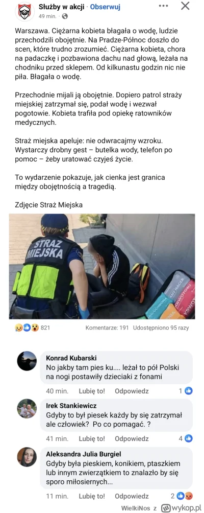 WielkiNos - Kobieta w ciąży może kilka godzin błagać przechodniów o wodę i nikt jej n...