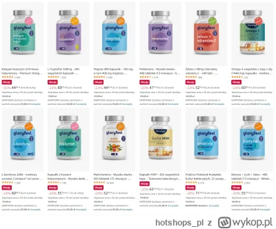 hotshops_pl - Gloryfeel suplementy diety - witaminy i minerały np 400 tabletek melato...