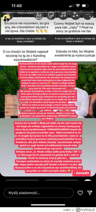 sajko - Karol się odpalił na Wojtka xD #hotelparadise