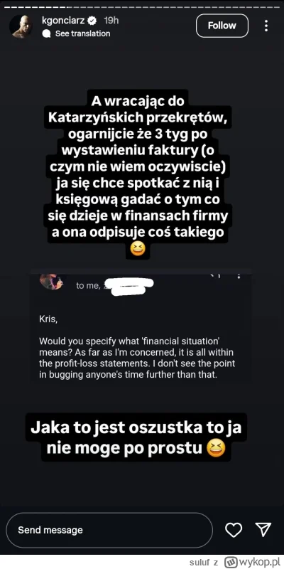 suluf - Oczywiście jakaś data albo reszta konwersacji niepotrzebna, przecież jasne że...