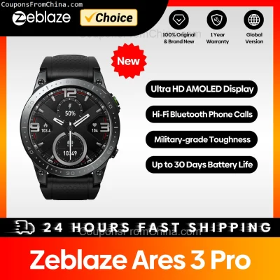 n____S - ❗ Zeblaze Ares 3 Pro Smart Watch
〽️ Cena: 17.57 USD (dotąd najniższa w histo...