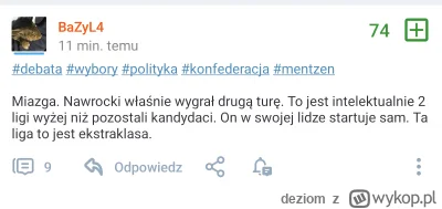 deziom - CHŁOP NAJPIERW NAPISAL TRZASKOWSKI I ZMIENIŁ PO WYPLUSOWANIU NA NAWROCKI, AL...