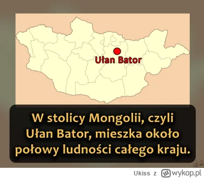 Ukiss - Ułan Bator to największe miasto Mongolii, w którym mieszka około 1,6 mln ludz...