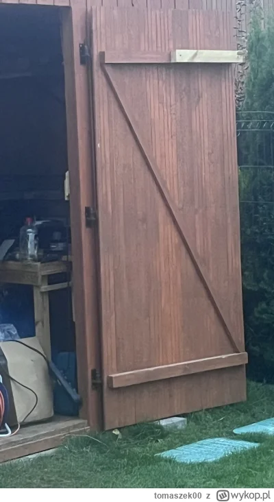 tomaszek00 - Podpowiedzcie jak najlepiej zrobic drzwi do szopka #menscave obecnie mam...