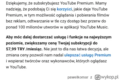 pawelkomar - #youtube #technologia 

Serio każą mi płacić 8 zł za premium… chyba czas...