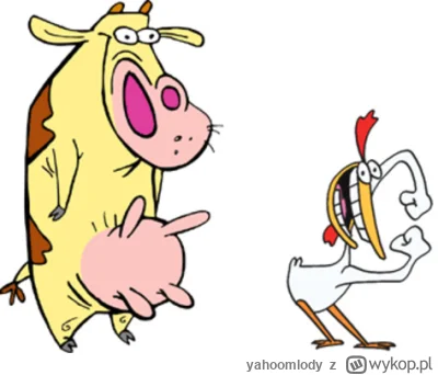 yahoomlody - @emerytowany_emeryt: krowa i kurczak po roku zgierzu bec