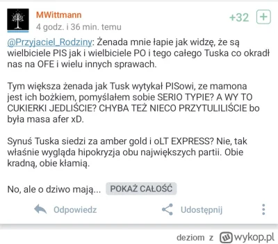 deziom - Nie spodziewałem się, że nawet w 2024 można być takim głąbem, żeby powtarzać...