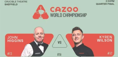Salido - Trzeci Ćwierćfinał Mistrzostw Świata 2024

John Higgins vs Kyren Wilson 

#s...