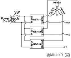 MisiekD - Czy do SSR 40A (DC -> AC) mogą podłączyć 3 fazową grzałkę o napięciu 400V? ...