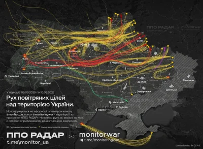 FrediKamionkaGmina_Burzenin - #wojna #ukraina #rosja 
Trasy lotów rosyjskich dronów k...