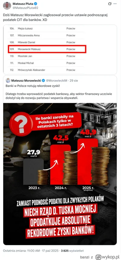 banzi - Którego Morawieckiego wolicie? Tego, który krzyczy na Tuska, żeby mocniej opo...