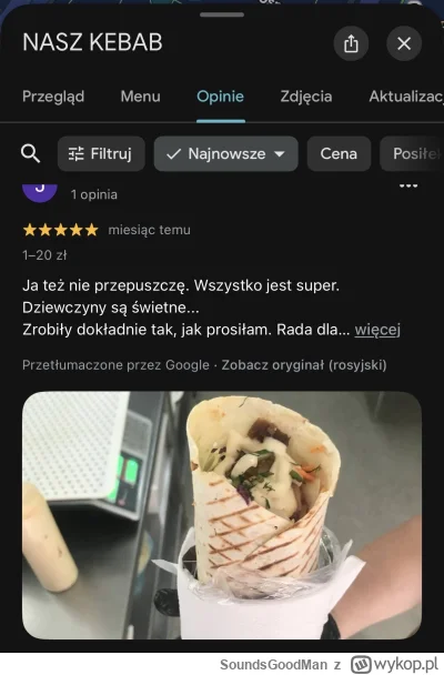 SoundsGoodMan - Mam na osiedlu kebaba, którego obsługa nie podumała, że jak się wstaw...