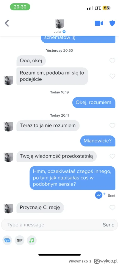 Wydymsko - Piekło zamarzło

#tinder #heheszki