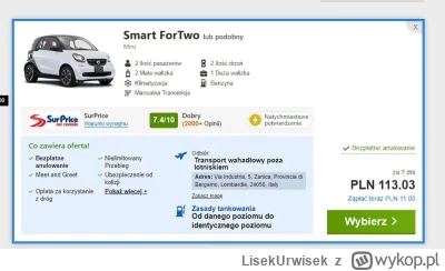 LisekUrwisek - Ile mniej więcej kosztuje wynajęcie najtańszego samochodu w Włoszech n...