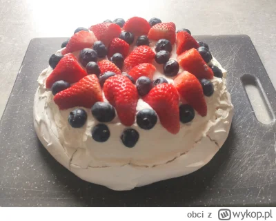 obci - Pierwszy raz robiłem beze pavlova i o dziwo wyszła super (⌐ ͡■ ͜ʖ ͡■) #chwales...