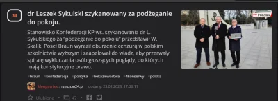 elibedotycawarp - Proszę nie szkalować podżegaczy pokoju, oficer prasowy Konfederacji...