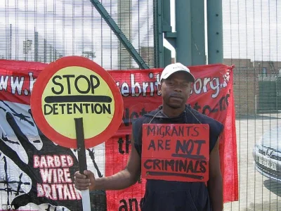 tester3443 - >Anicet Mayela, 40, who once protested outside a detention centre with a...