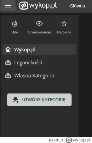 NERP - Jak chcecie się pozbyć narzuconych przez administracje kategorii z bocznego pa...