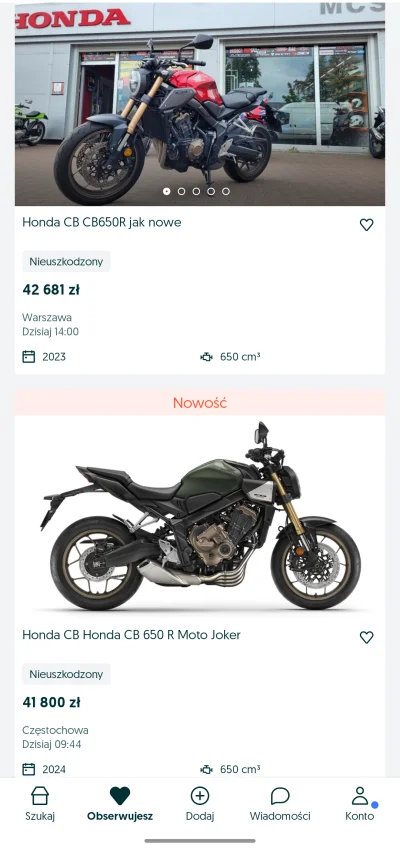 looolbeka - Rynek motocyklowy na jednym screenie, używany vs nowy

#motocykle #janusz...