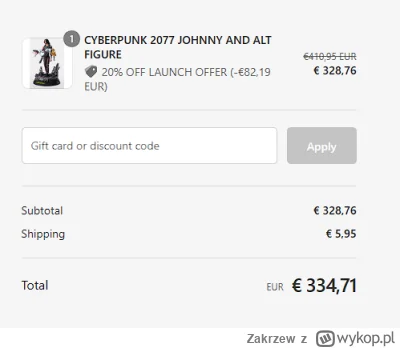 Zakrzew - Będzie typowe u mnie działa, dostawa do Holandii.