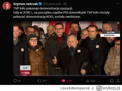 czeskiNetoperek - Kto twierdzi, że TVP Info jest taka sama była, tylko w drugą stronę...