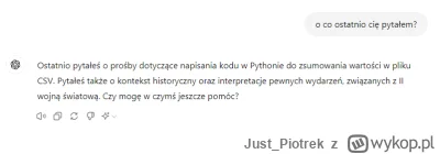 Just_Piotrek - @Milo900: Z tego co czytałem (i co sam zaobserwowałem) on nie kojarzy ...