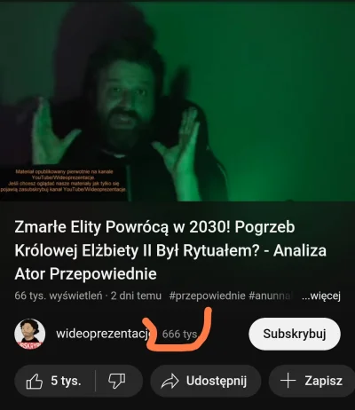 D.....S - #ator 666 k subskrypcji. Przypadek? 
#przegryw