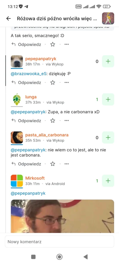 Krupier - @pastaallacarbonara na szczęście jest Wypiek i możliwość odkrycia usuniętyc...